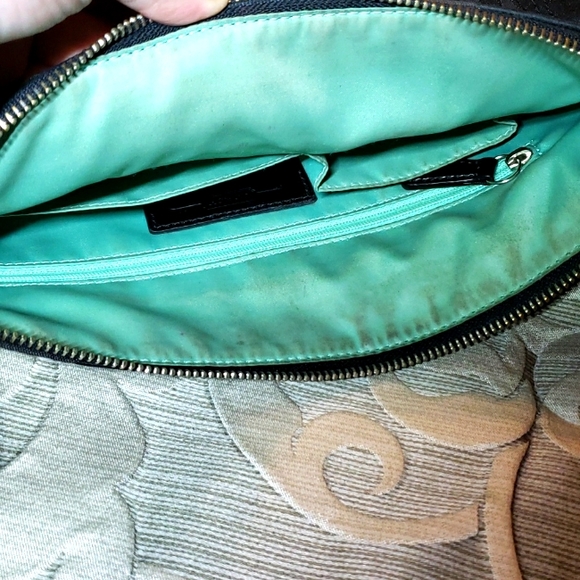 Authentic Coach Signature Jacquard Poppy black shoulder bag - Picture 15 of 17